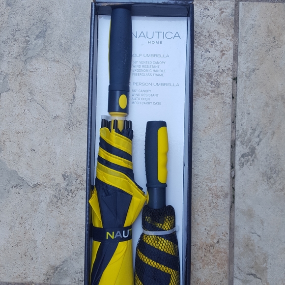 NAUTICA Umbrella 2 piece set gift 🎁 wrapped - Picture 2 of 4